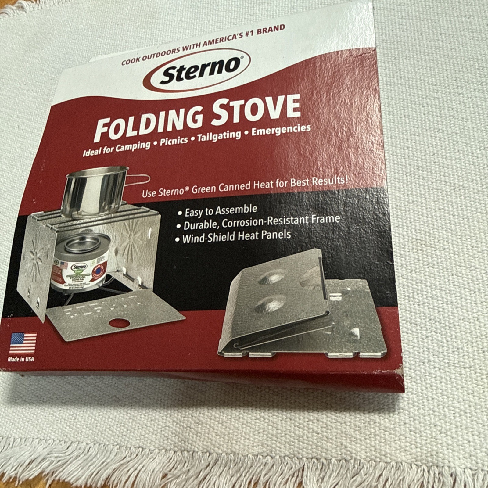 Sterno Folding Camp Stove Sterno 076642703074 Metal Metallic