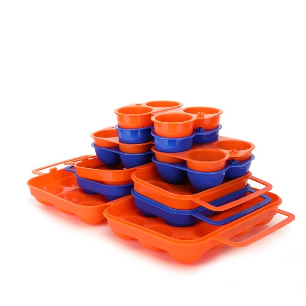 12 Slot Foldable Egg Box with Secure Closure Lightweight Portable Camping Gear