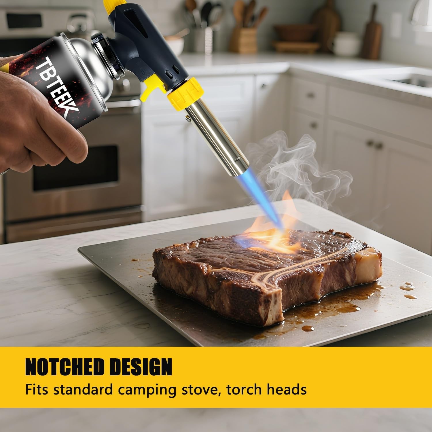 Butane Fuel Canister 4 Pack for Camping Stove, Emergency Use, Leak-proof Nozzle,