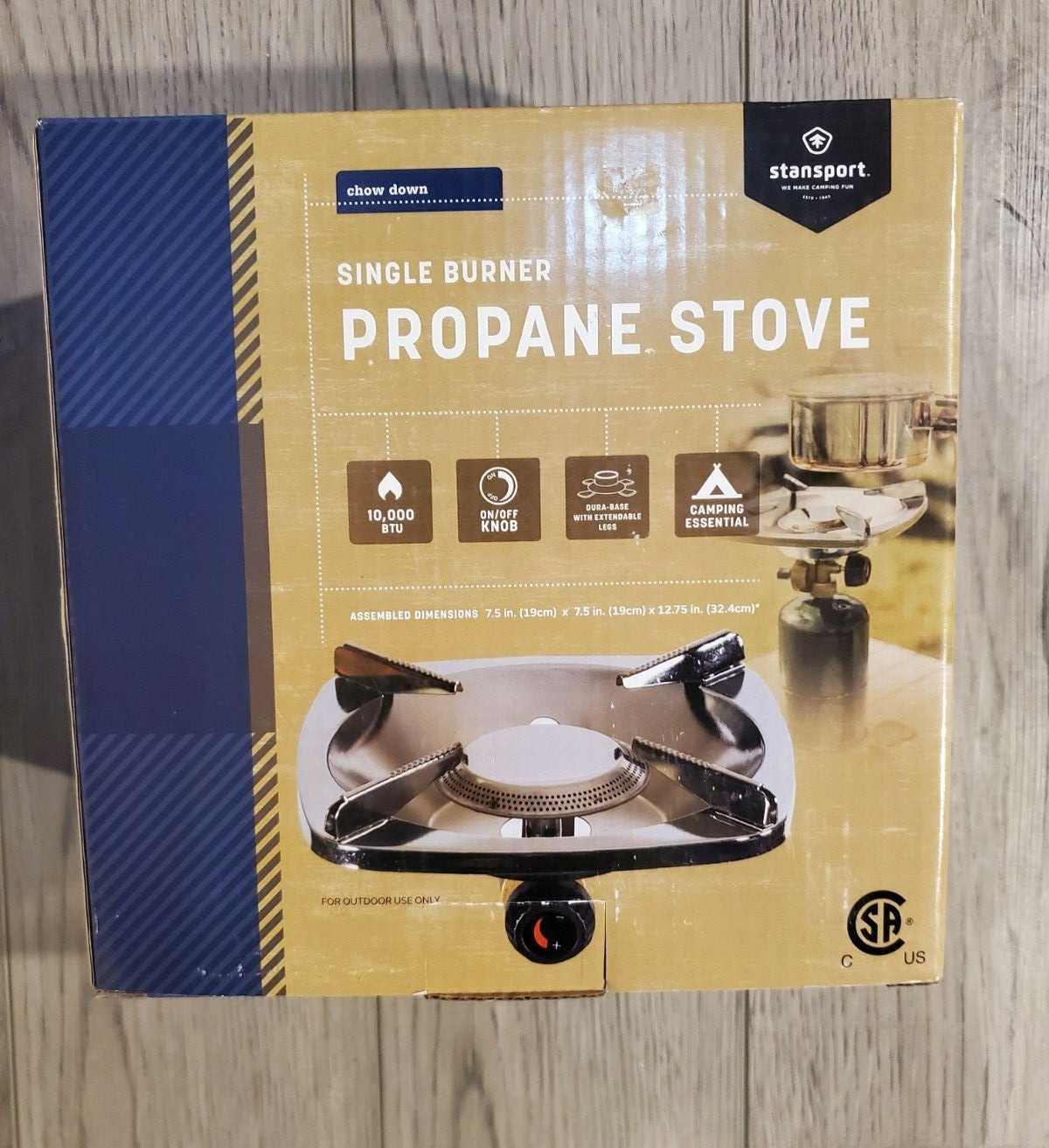 Stansport Single Burner Propane Stove Camping Hunting