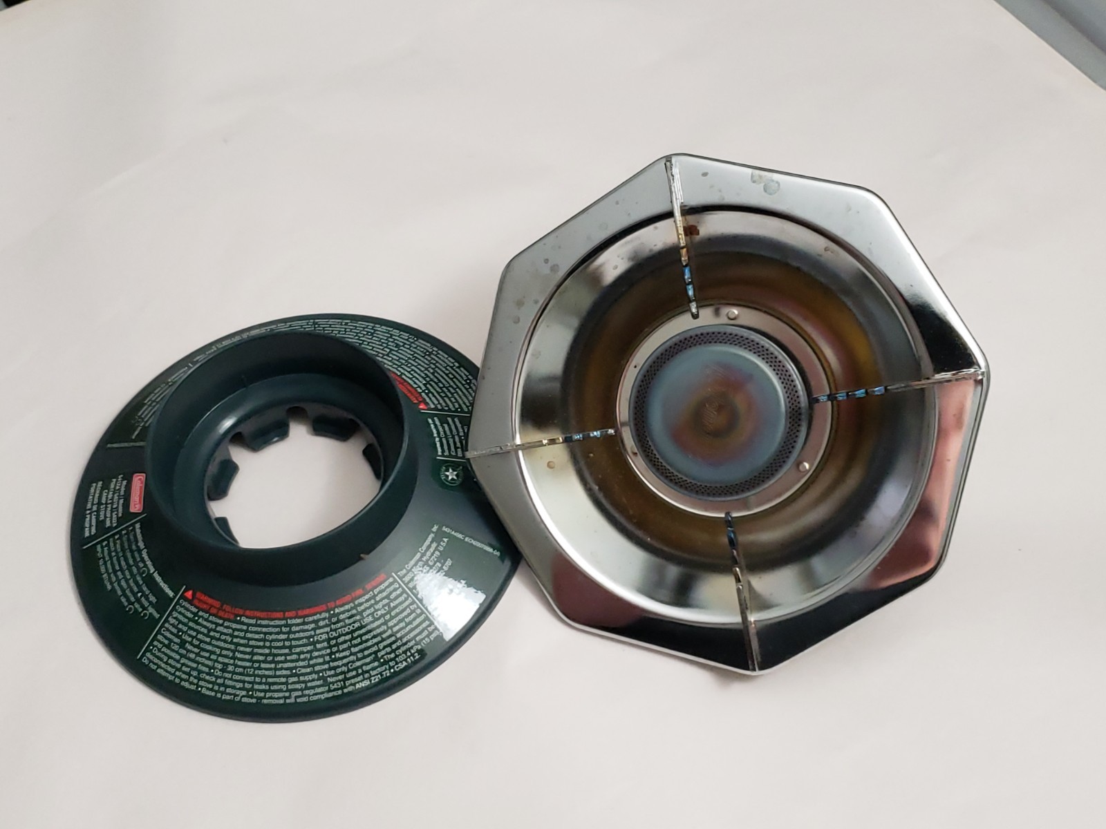 Coleman Perfectheat Bottle Top Propane Camping Stove Single Burner