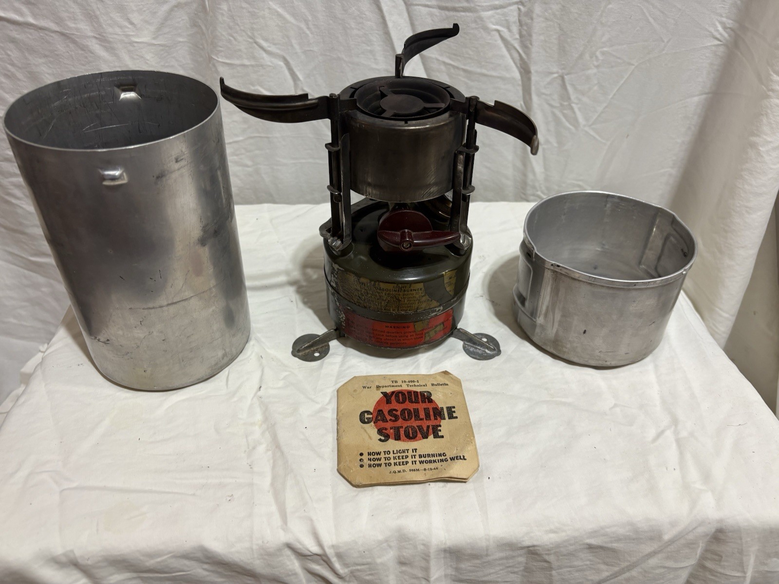 Rogers Akron Ohio 1952 U.S. Military Camp Stove Canister& Stove No.1966 UNTESTED
