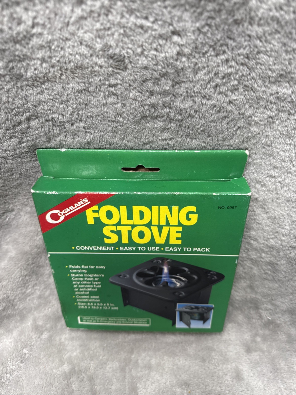 Coghlan’s Folding Stove Part #9957 Canned Fuel 1-Burner, Camp Survival Stove NEW