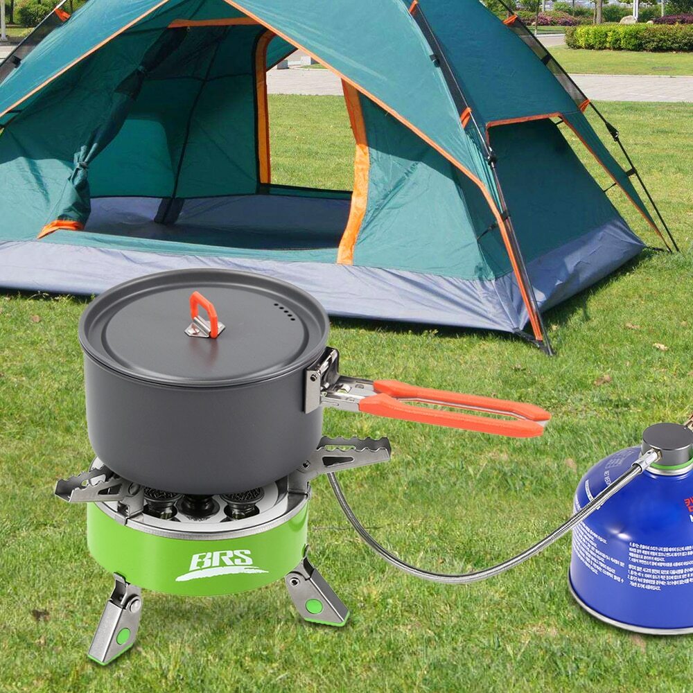 BRS 7000W Camping Gas Stoves Portable Foldable Burner Stainless Steel Furnace