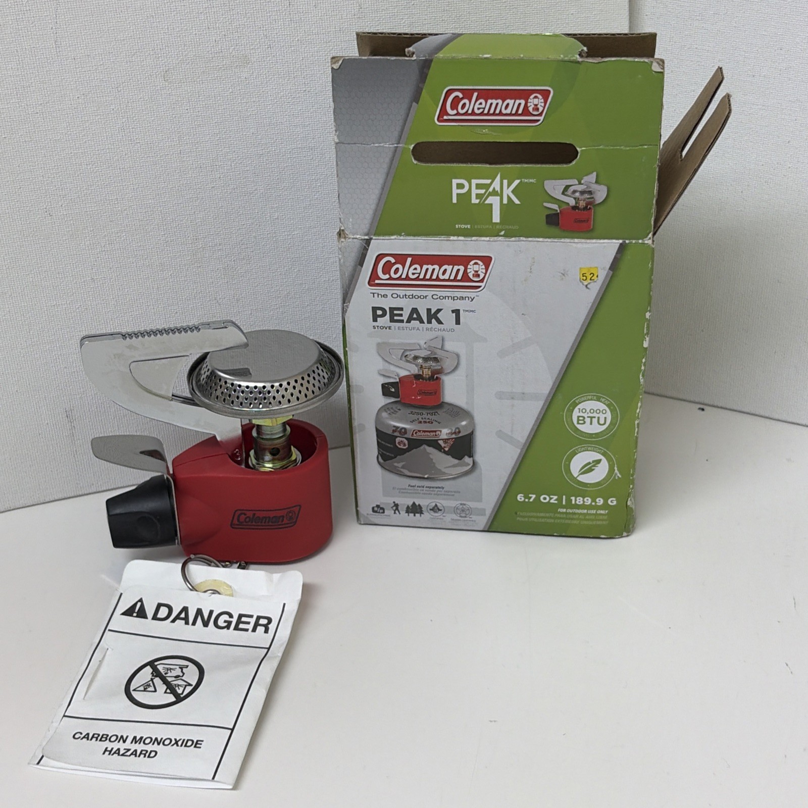 Coleman Peak 1-3001 Series Compact Butane/Propane Camp Stove 10,000 BTU