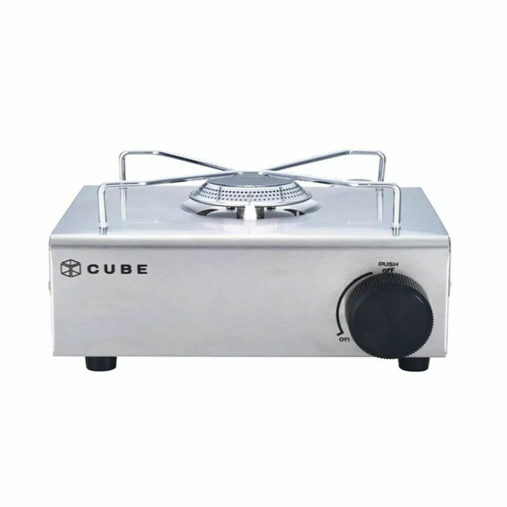 Kovea Cube Stainless Mini Gas Stove KS8GS0402 – Compact Indoor/Outdoor Cooking