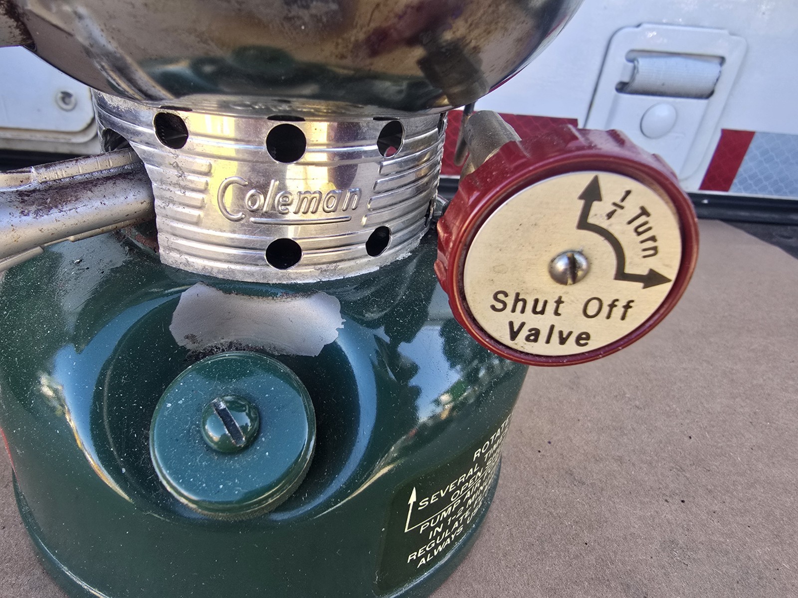 Vintage Coleman 502 Sportster Stove 12-1964 Single Burner Camp Stove Untested