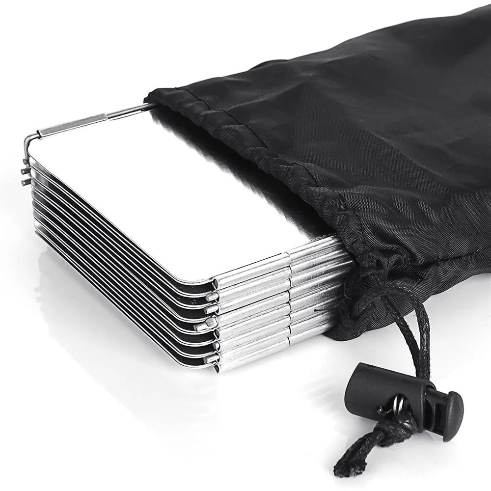 9 plates Portable Folding Stove Windshield Camping Gas CookerWind Screen Outdoor