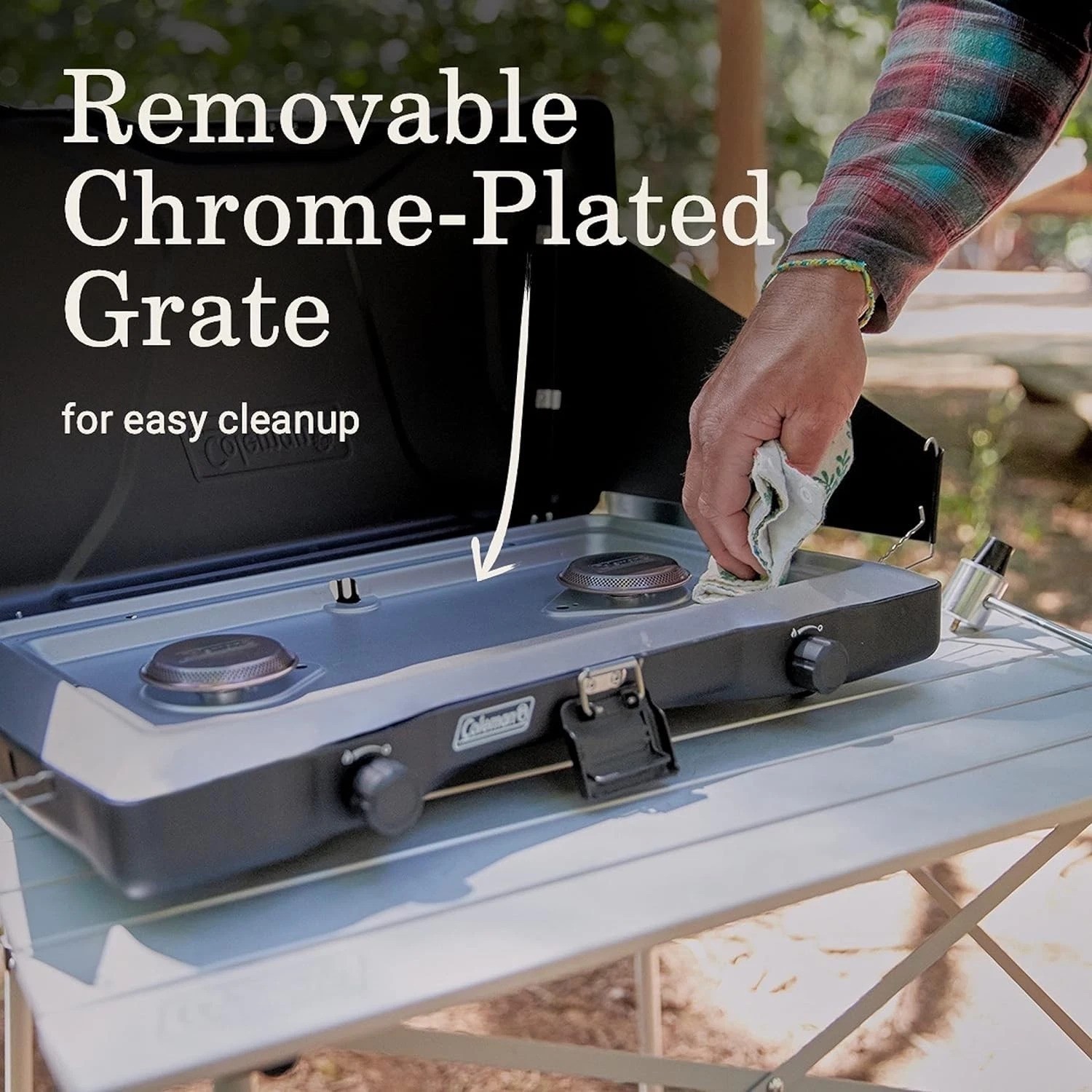 Versatile Coleman Triton 2-Burner Stove with Heavy-Duty Design & High Output