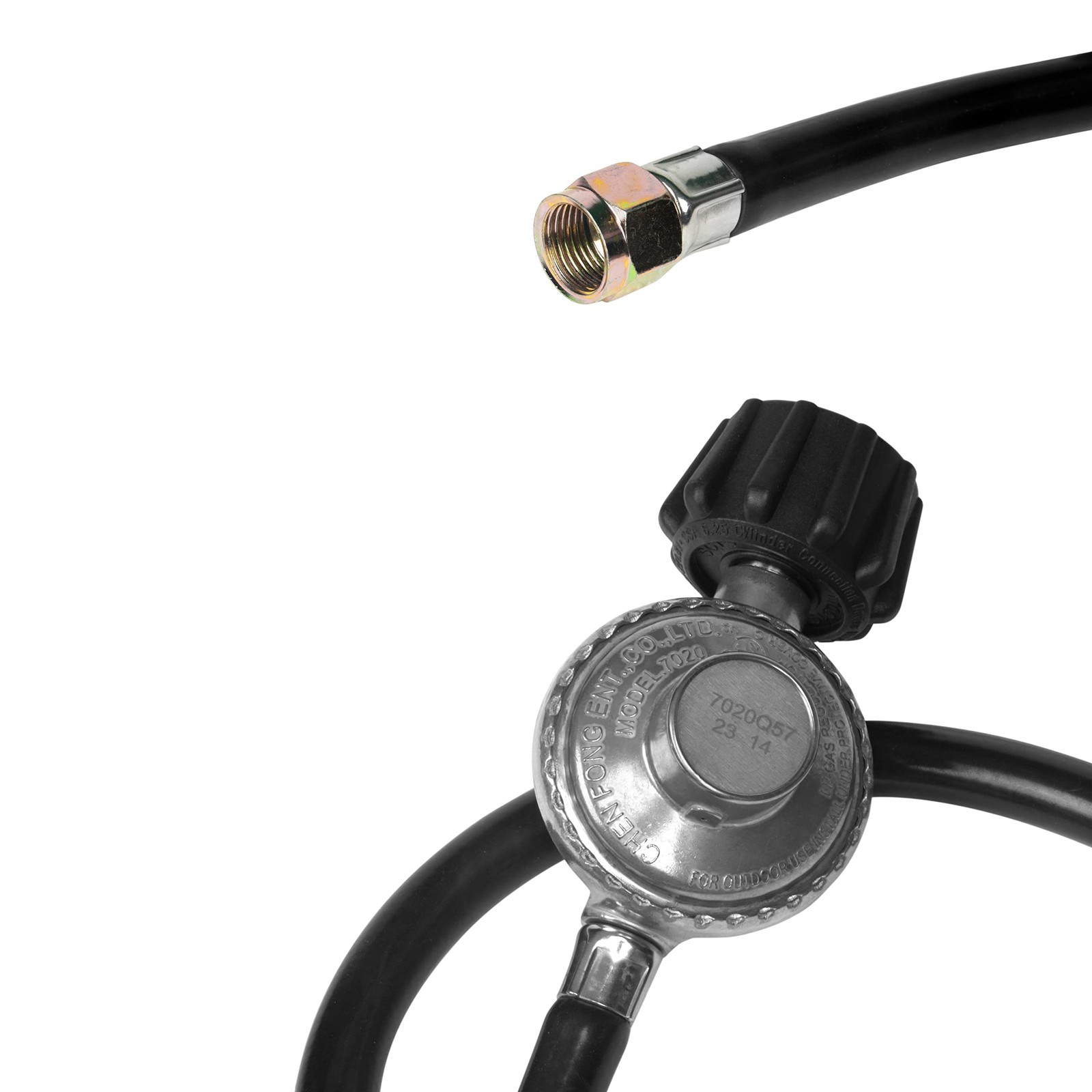 GrillAce 2-Feet propane Gas Grill Regulator and Hose, Replacement 2FT, Black