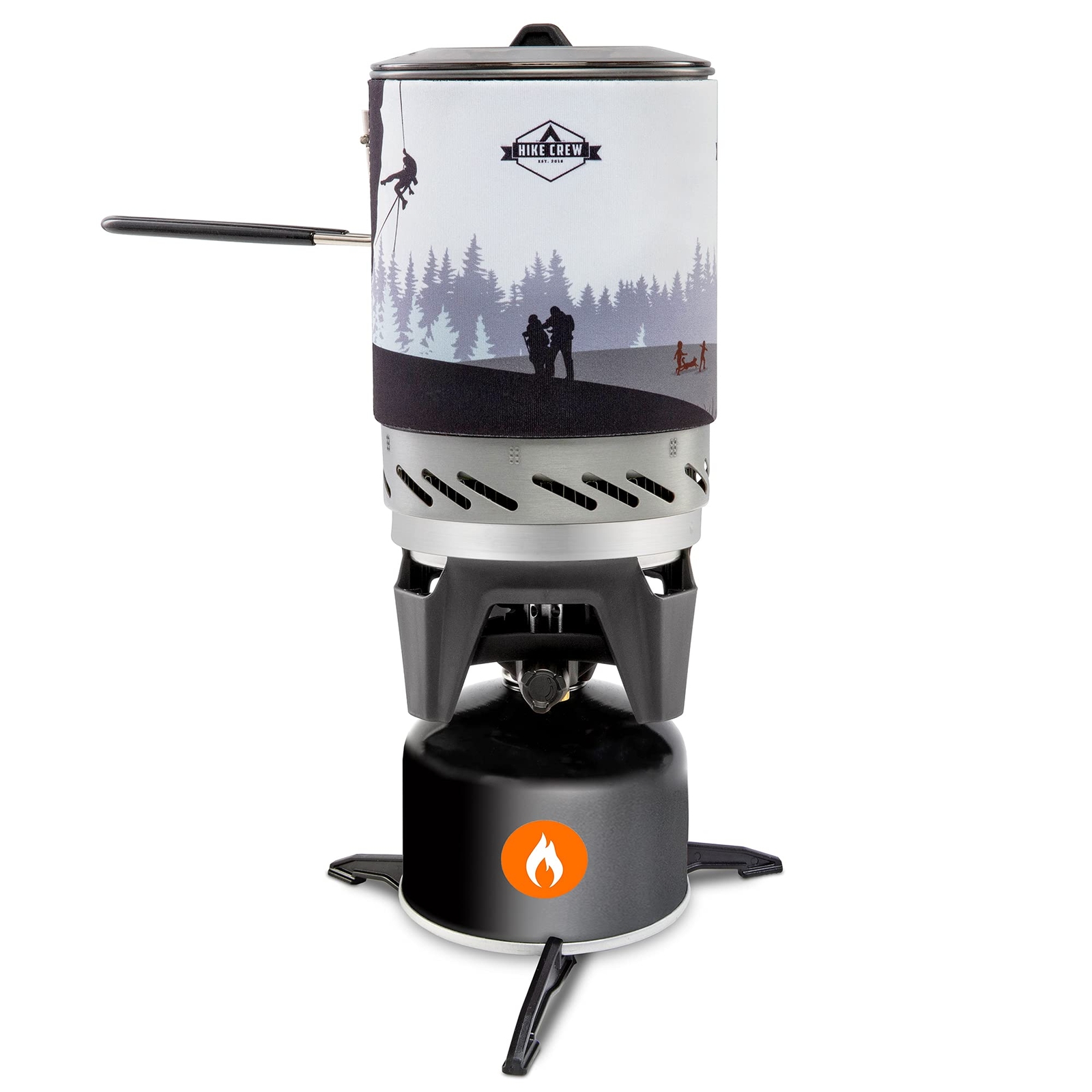 HikeCrew Portable Gas Powered Stove top & Cooking System Compact Camping Cooktop