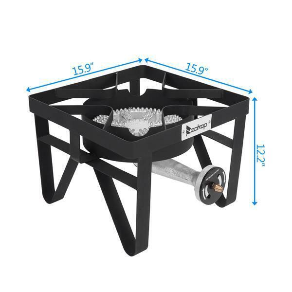 200,000 BTU High-pressure Propane Burner Camp Stove Portable Cooking Gas Cooker