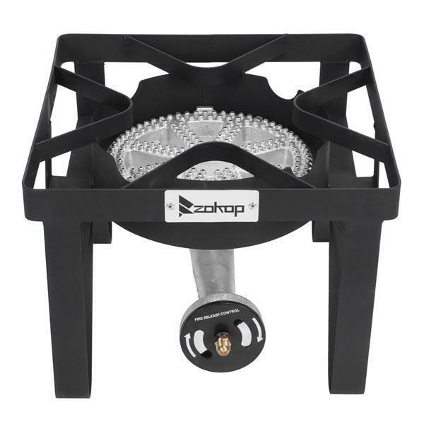 200,000 BTU High-pressure Propane Burner Camp Stove Portable Cooking Gas Cooker
