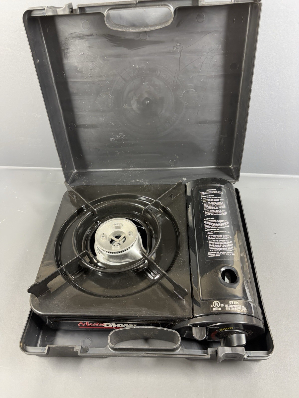Glowmaster Portable Cook Stove Butane for Indoor/Outdoor W/Case