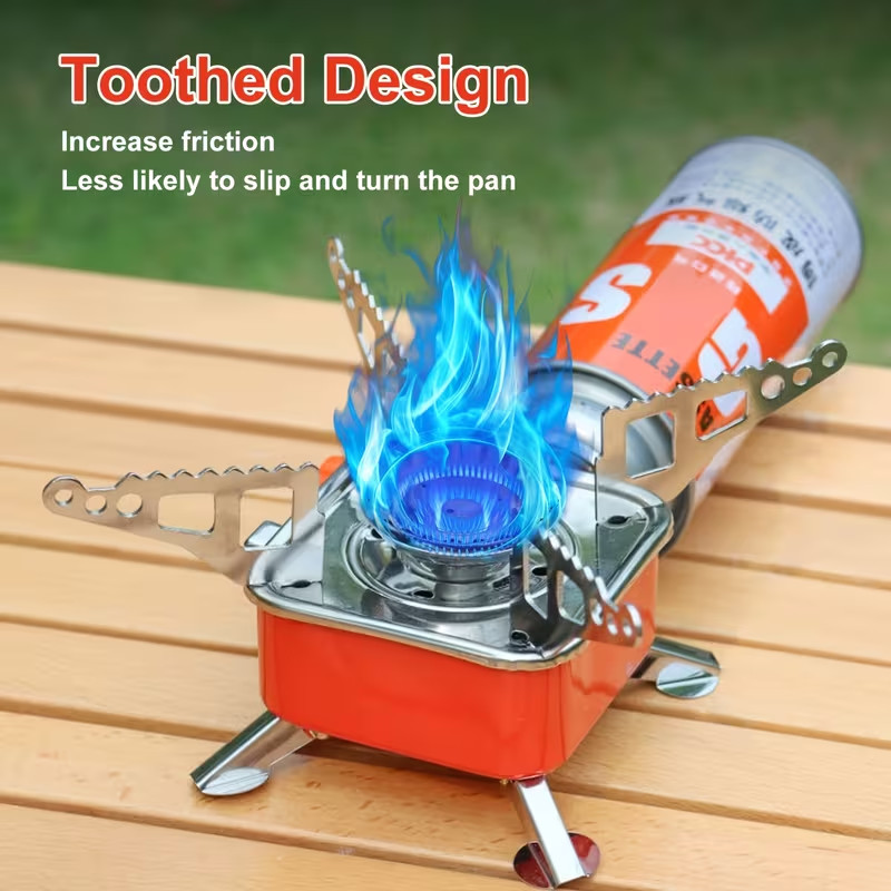 Portable Backpack Gas Stove Outdoor Butane Hiking Hunting Picnic Burner Cookware