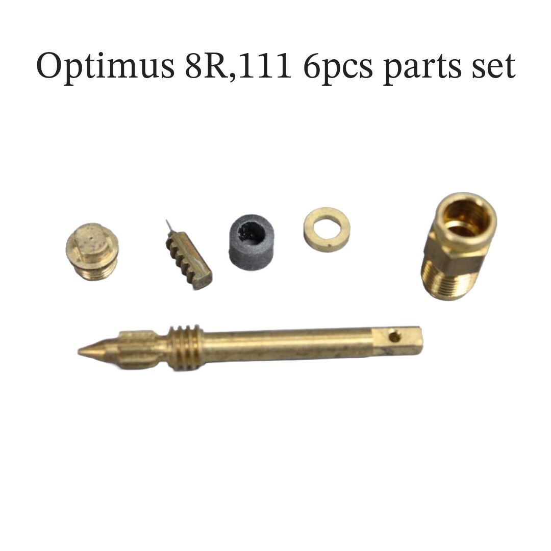 Optimus 8R 111 Stove Spindle needle nipple 6pcs parts set