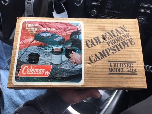 Vintage Coleman 5418 Single Burner Propane Camp Stove 5418a700 Vintage W/ Box
