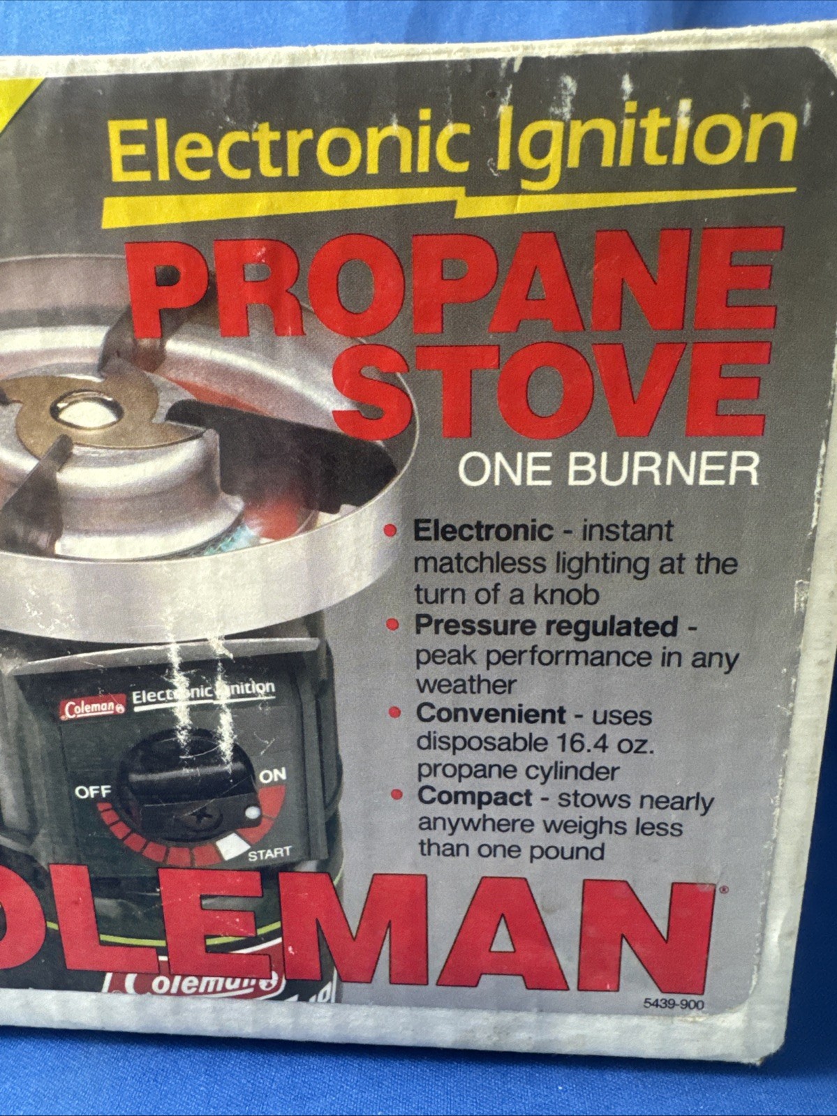 Vtg Coleman One-Burner Propane Stove (Model 5439-751 New Open Box