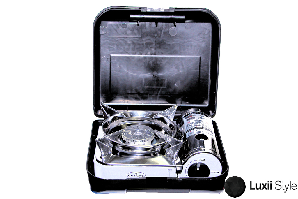 Mini Butane Stove Single Stage Regulator Stainless Steel Camping BBQ Tailgating