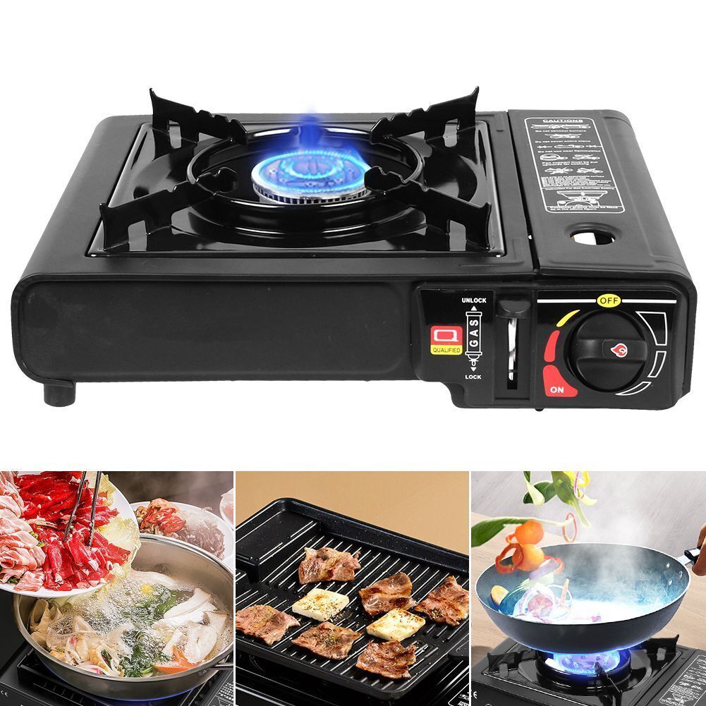 3000W Camping Stove Propane&Butane Windproof Fire Dual Fuel Brass Cooking Burner