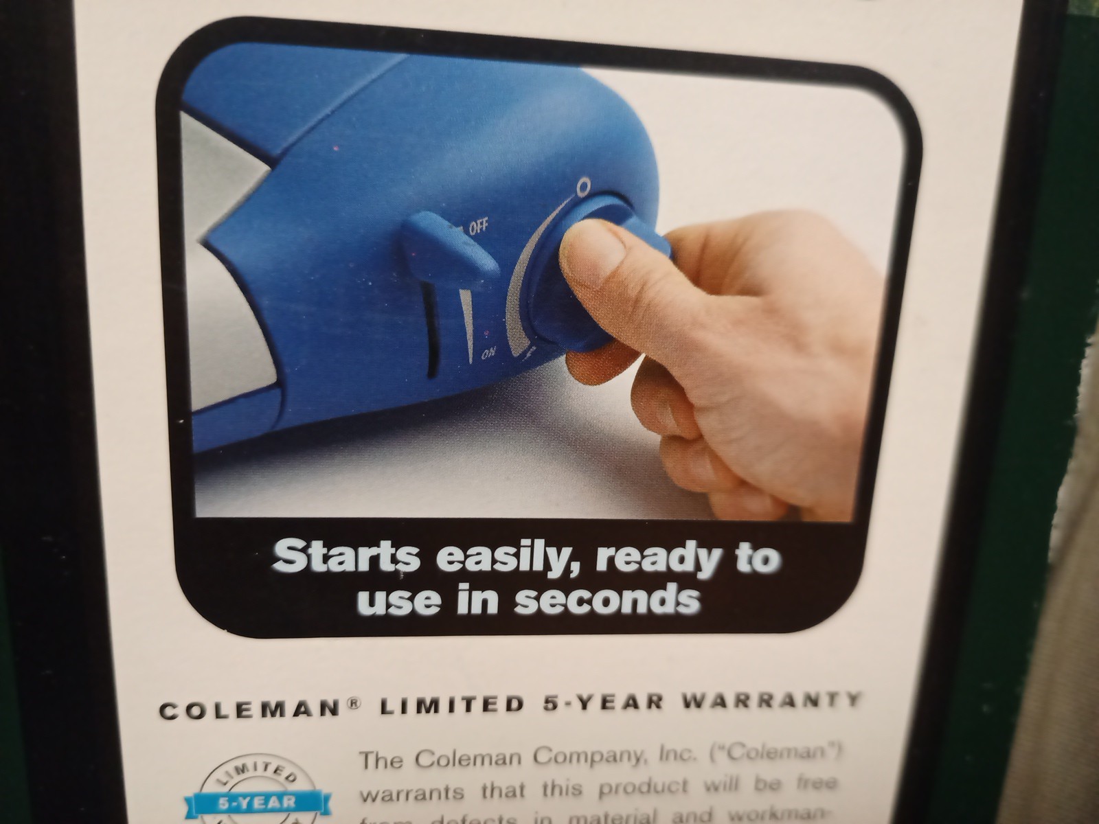 Coleman Portable Butane Camping Stove Instastart 2800 NEW NIB BREEZE
