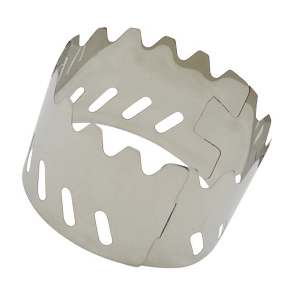 Backpacking Alcohol Stove Windshield with Fire Cover for Hiking and Picnics