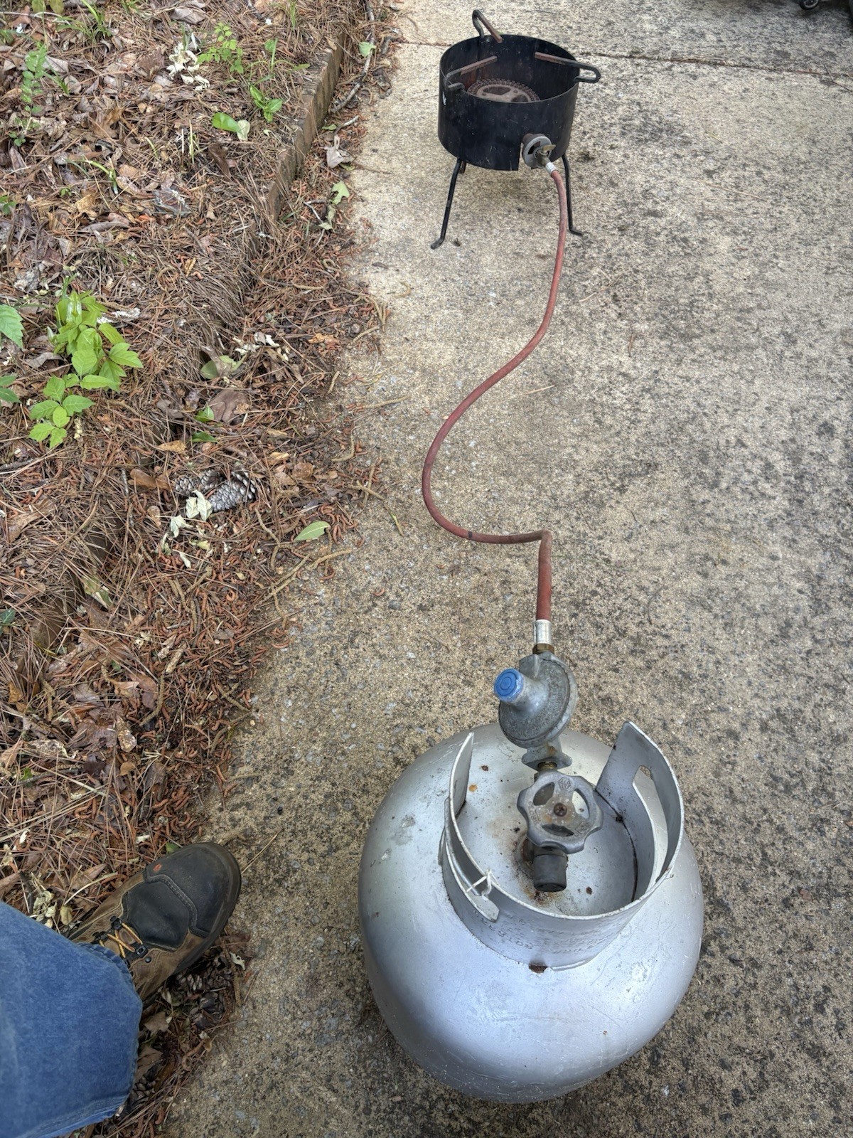 Outdoor Portable Propane Burner Cooker Fish Fryer (Tank Not Included)