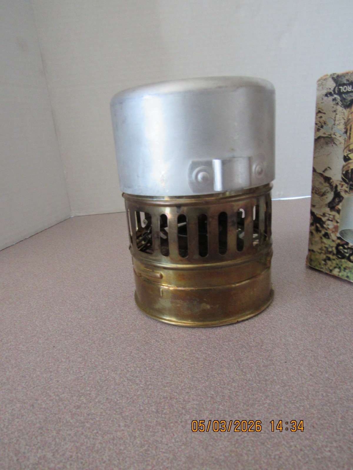 Svea 123 Brass Backpacking Camp Stove Sweden w/ Box
