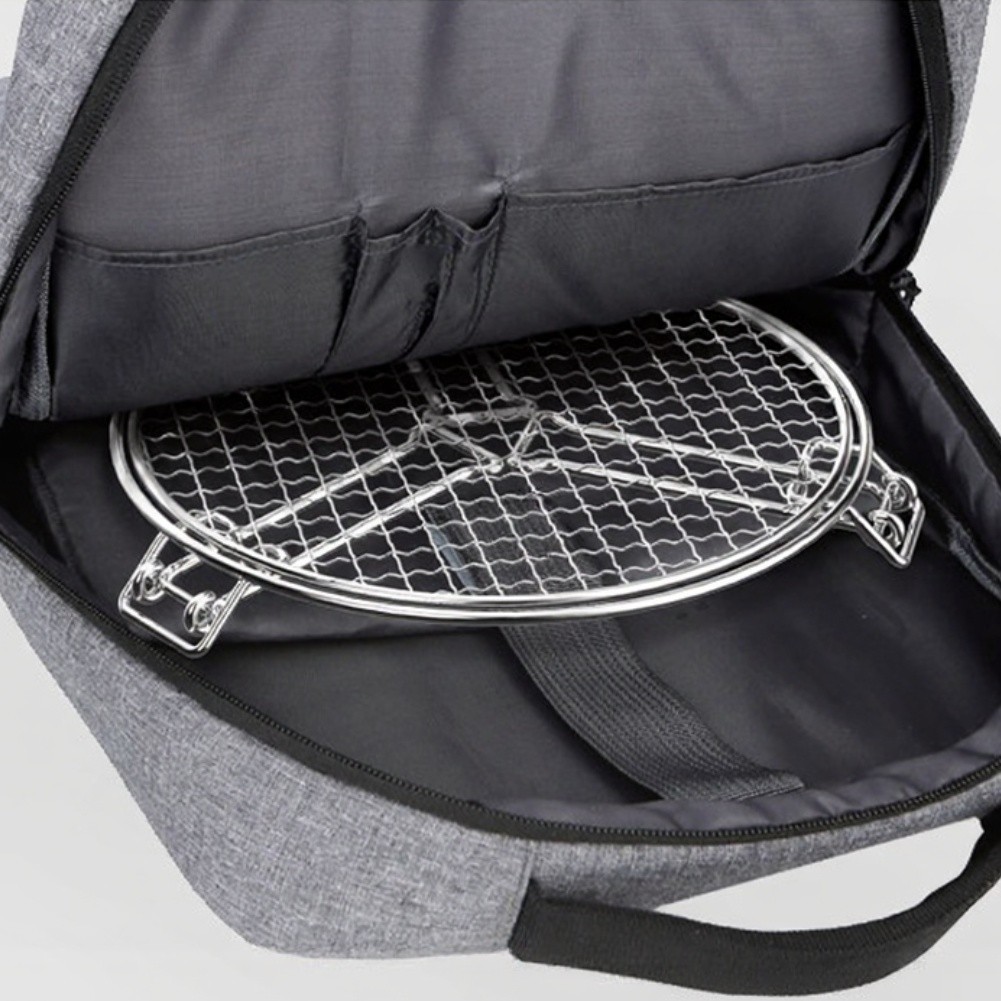Portable Stainless Steel Camping Grill Grate Foldable with Reinforced Legs