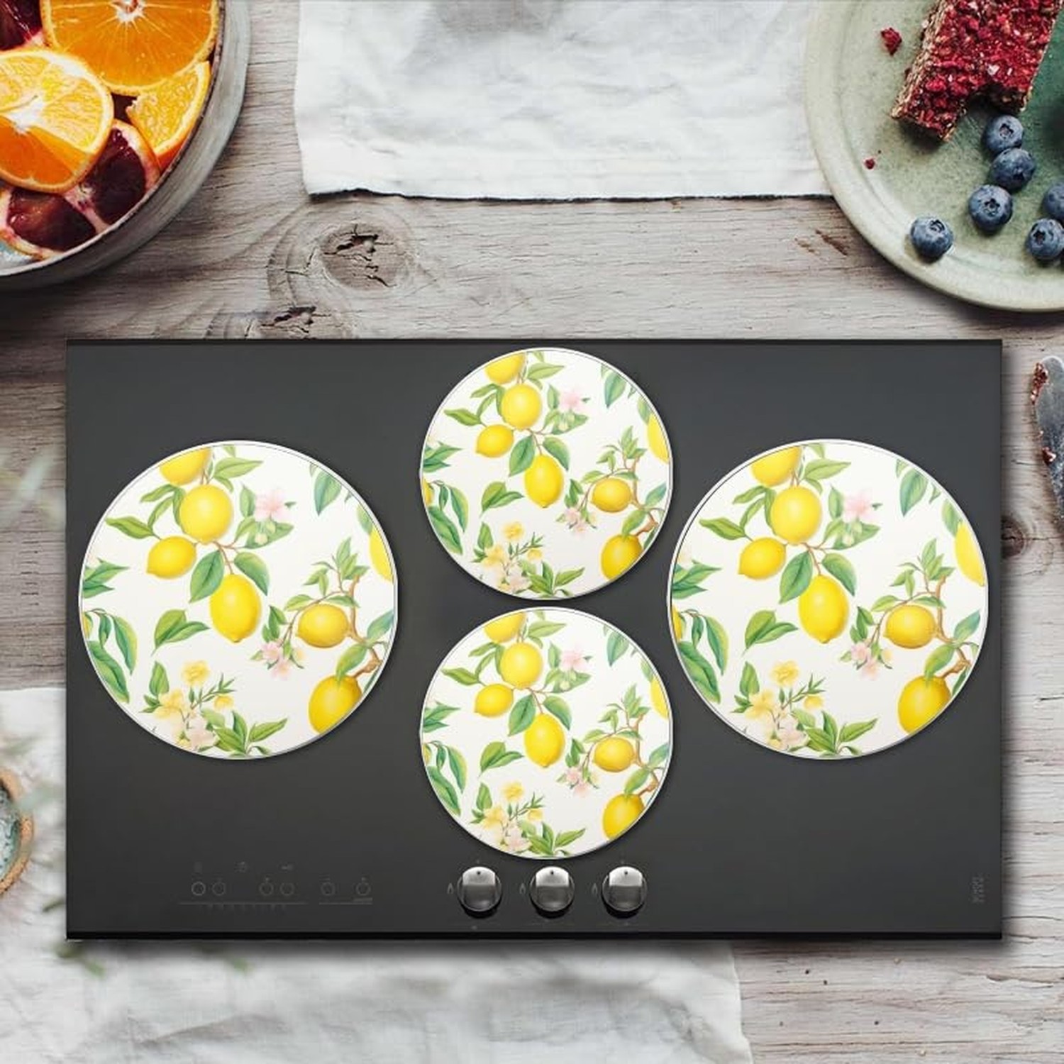 Gas Stove Burner Covers,Set of 4,Covers for Electric Stovetop Kitchen,8 Inche…