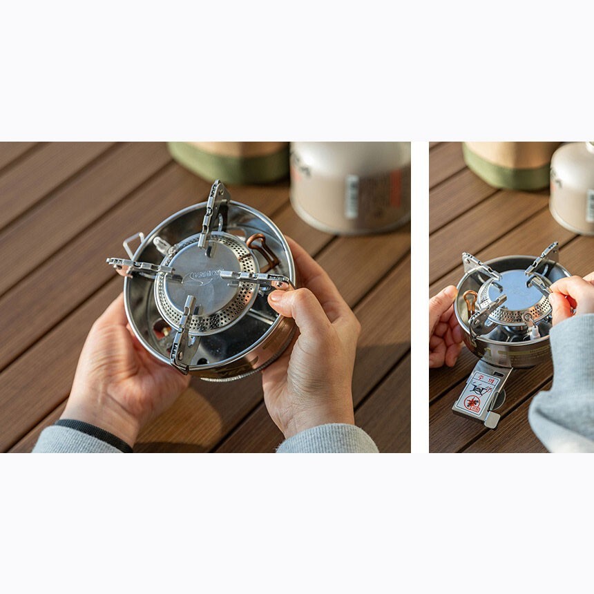Kovea CAMP1 Khaki Limited Edition Portable Outdoor Stove with Pouch Iso-Butane