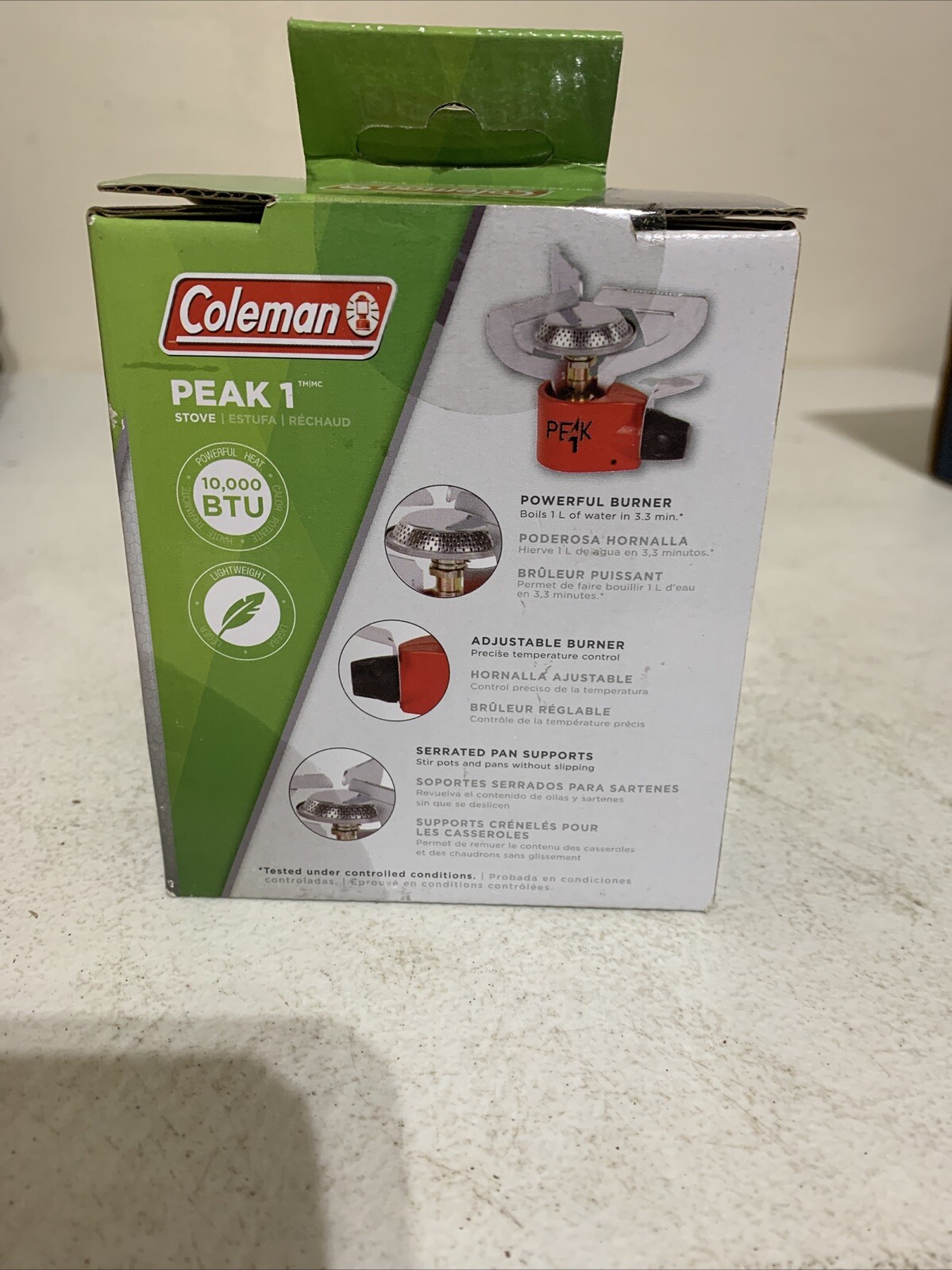 Coleman Peak One Butane/Propane Portable Stove – Multicolor (2000038017) new box