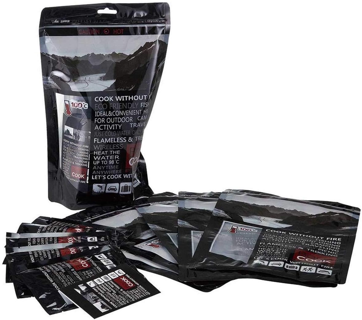 BC-911 Barocook Flameless Cooking Pouch Set – Portable Zipper Bag Heating Syst