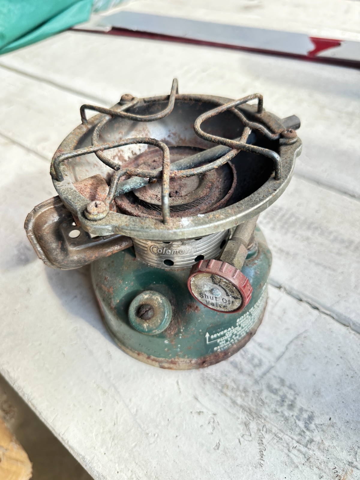 Vtg 70s COLEMAN 502-700 Single Burner Camping Stove USA