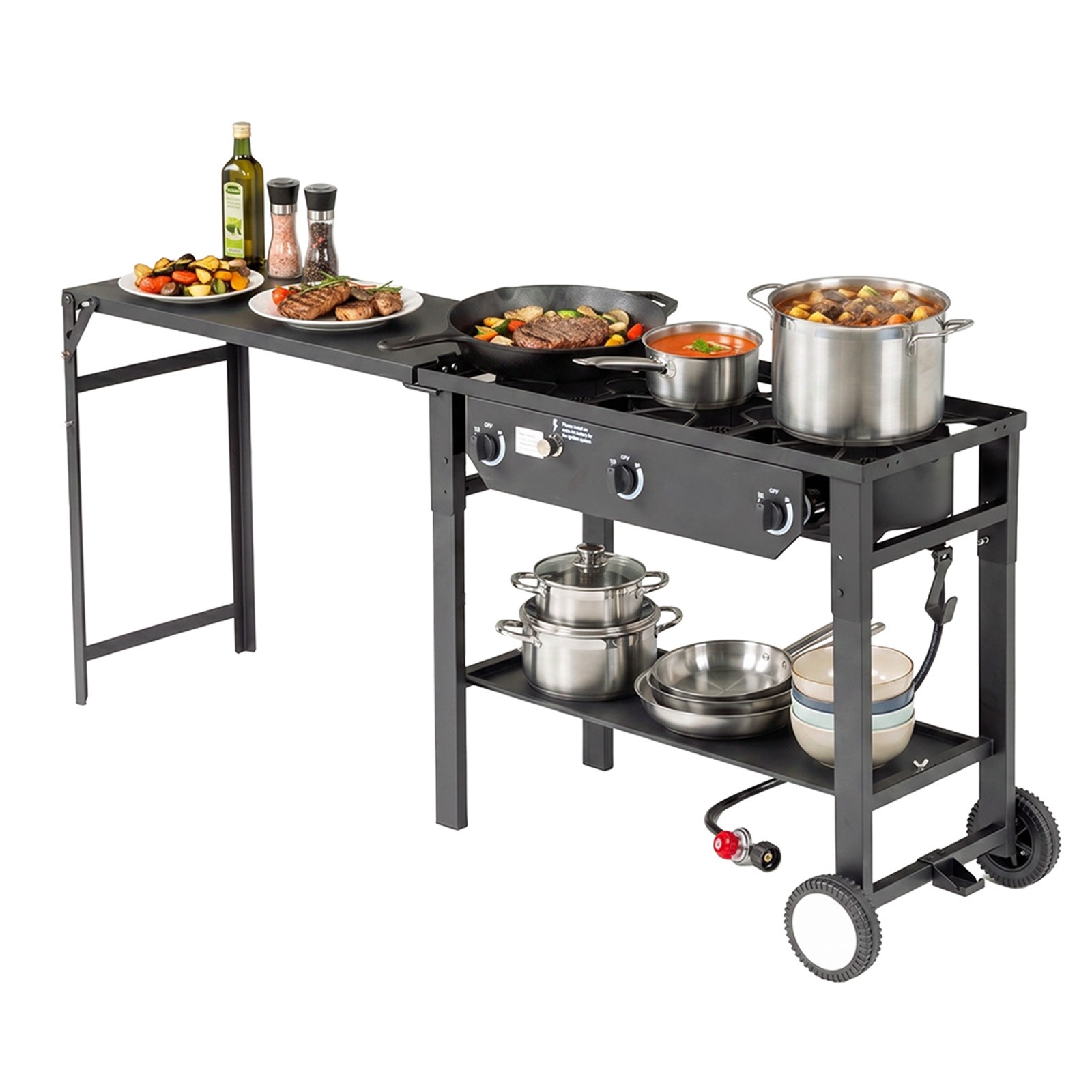 Portable Propane Stove, 2-3Burner for Outdoor Camping Cooker Stove BBQ Grill