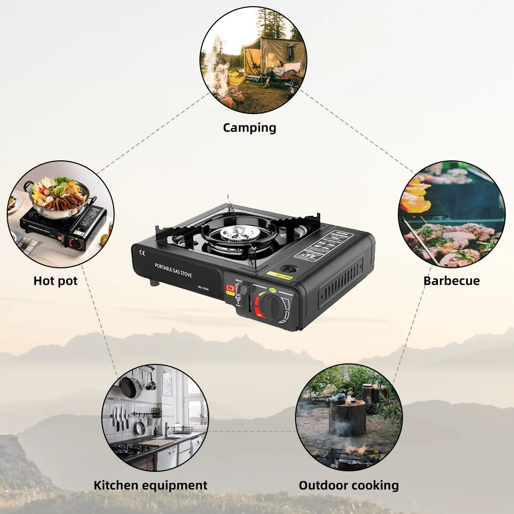 Outdoor Portable Furnace Adjustable Fire 2900W Furnace Lightweight Cooker Unit K