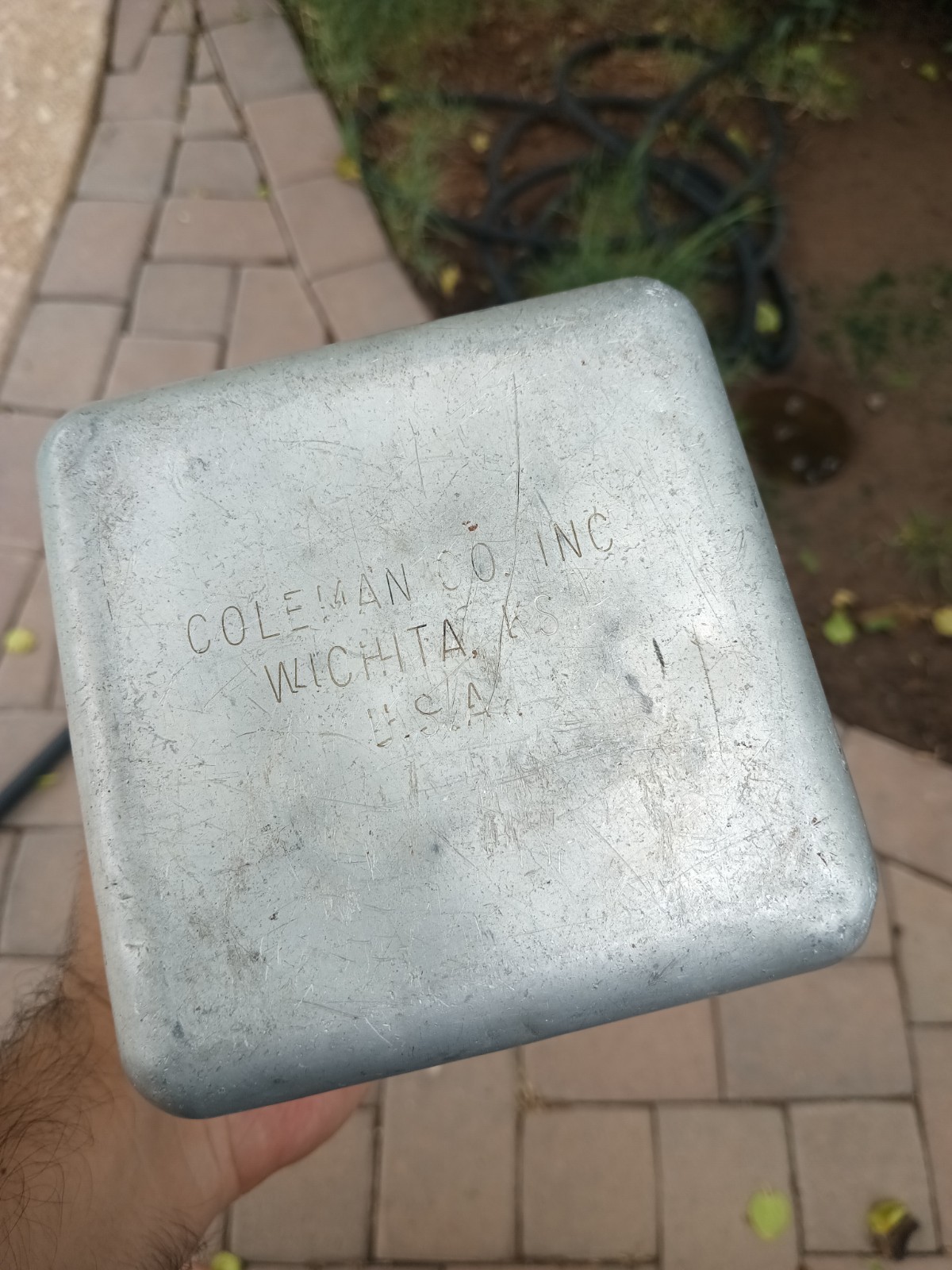 Vintage Coleman Peak 1 Camping Stove Aluminum Case Box Only