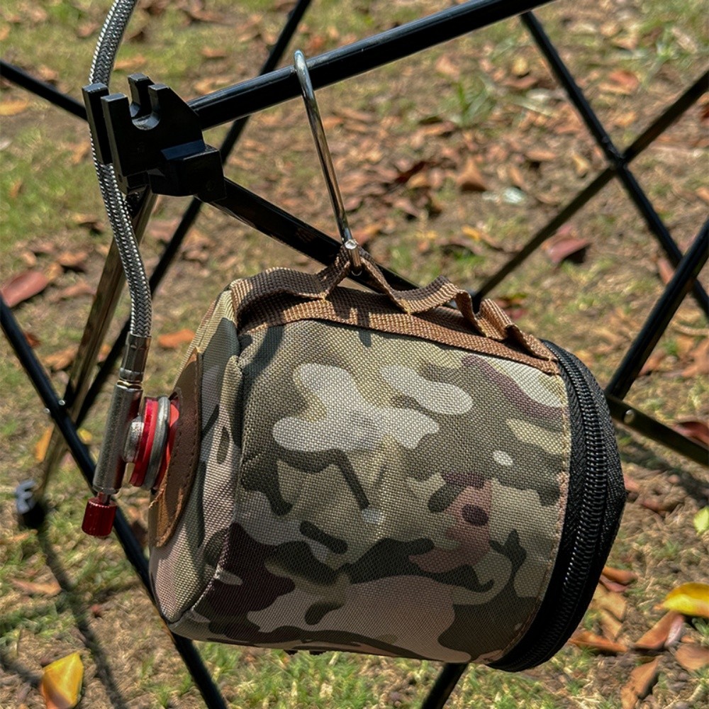 Portable Gas Canister Storage Pouch For Outdoor Camping