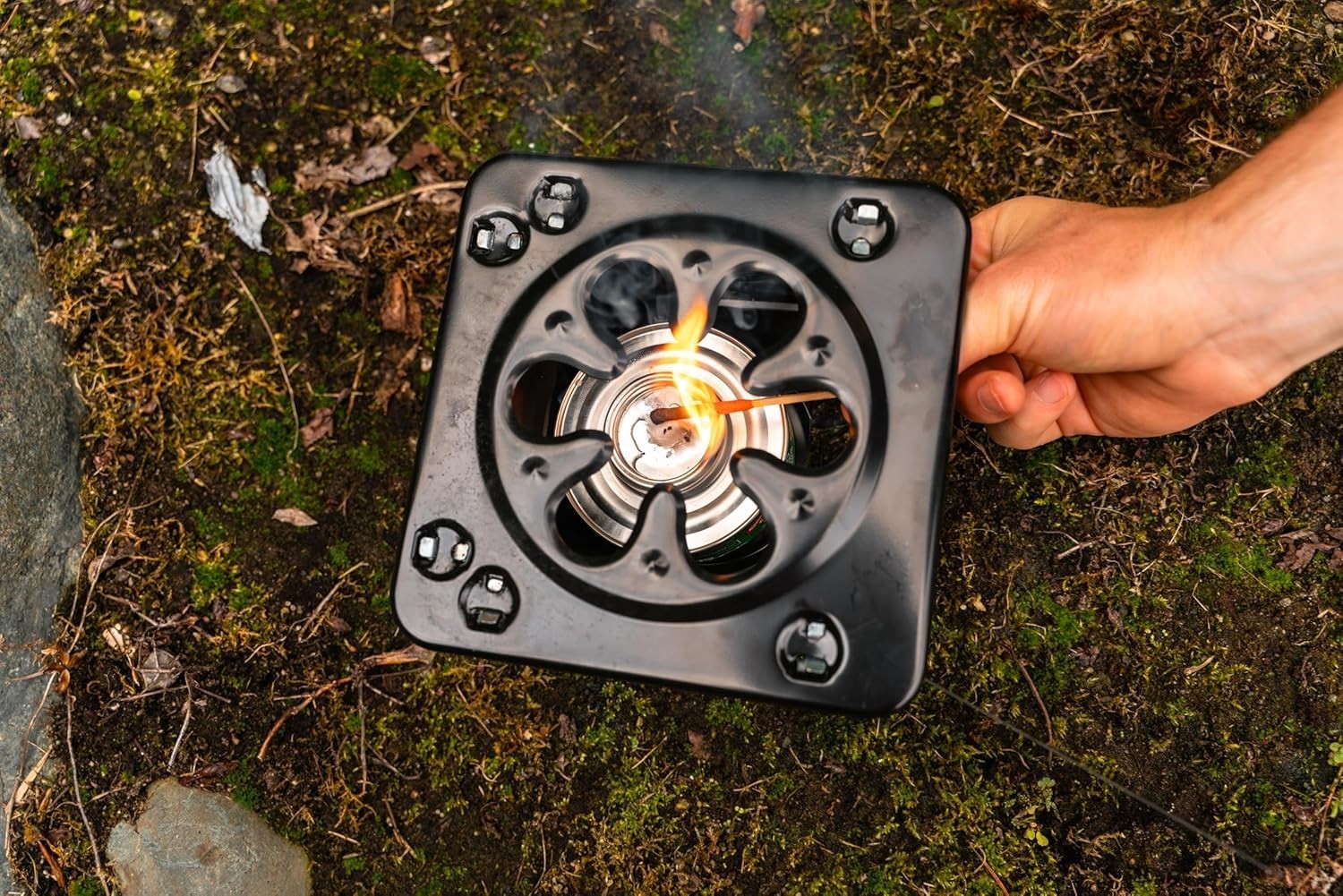 Folding Camp Stove for Hiking Dual Fuel Cooking Solution for Outdoor Adventures