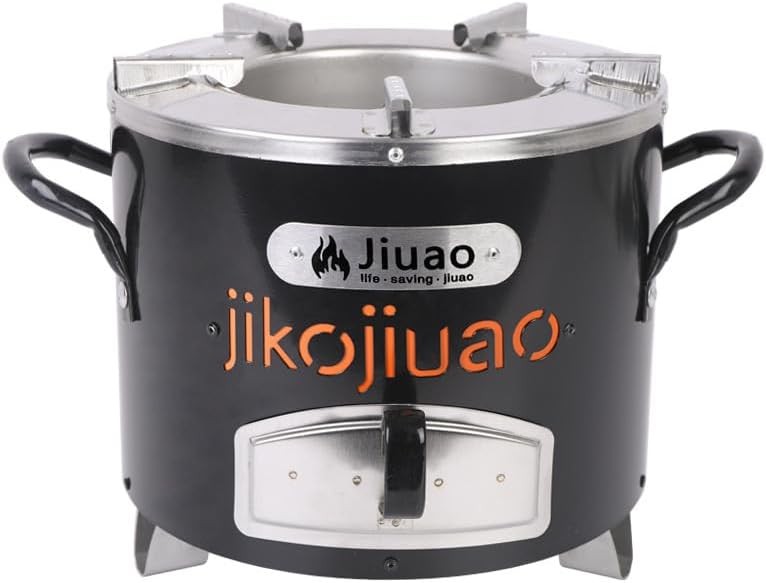 Portable Rocket Stove Outdoor Cooking Efficient Charcoal Jiko Stove Camping