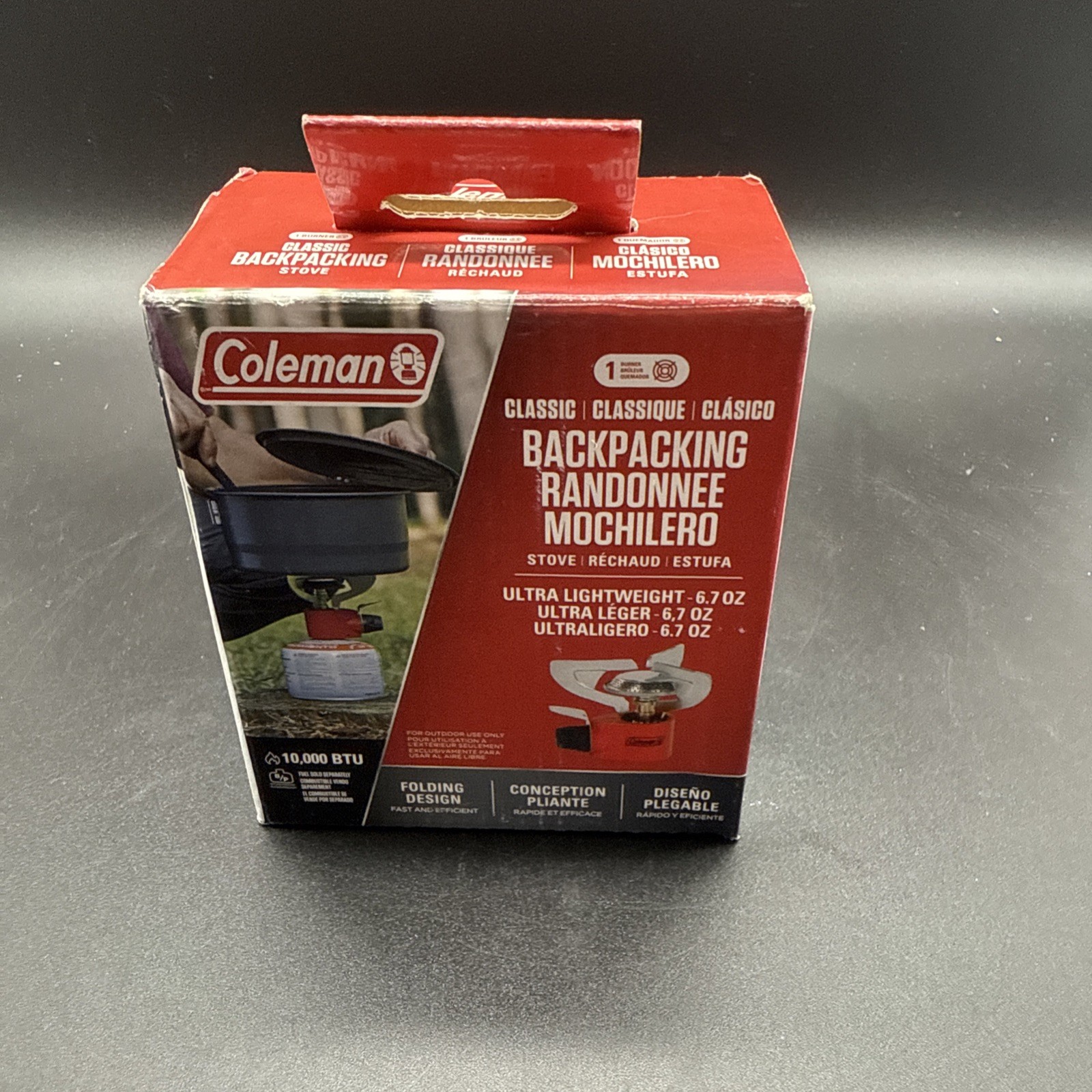 Coleman Single Burner Backpacking Stove 10,000 BTU