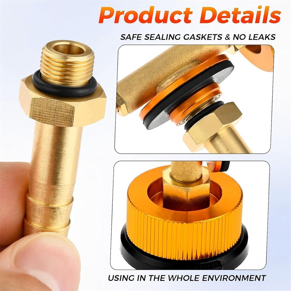 Camping Gas Canister Adapter Kit Hose Connector Converter For Gas Regulator