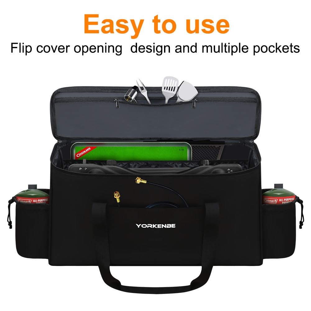 Yorkenbe Camp Stove Carry Bag, Camping Carrying Case one size, black