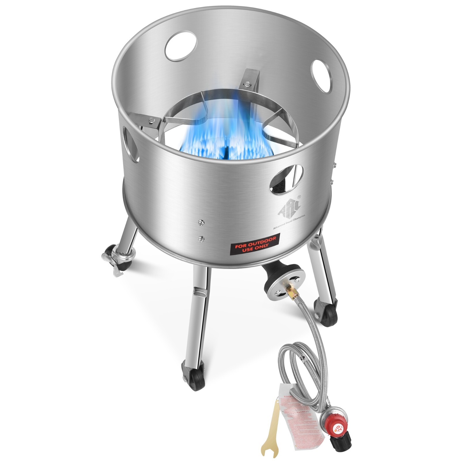 Stainless Steel 200,000 BTU. Single Propane Burner For Outdoor Cooking Gas Stove
