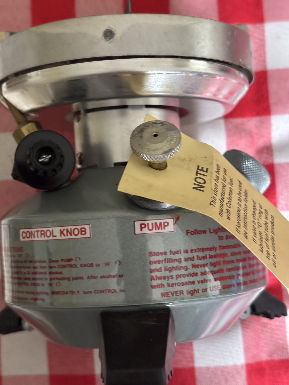 Vintage Coleman Peak 1 550B Multi Fuel Backpack Stove
