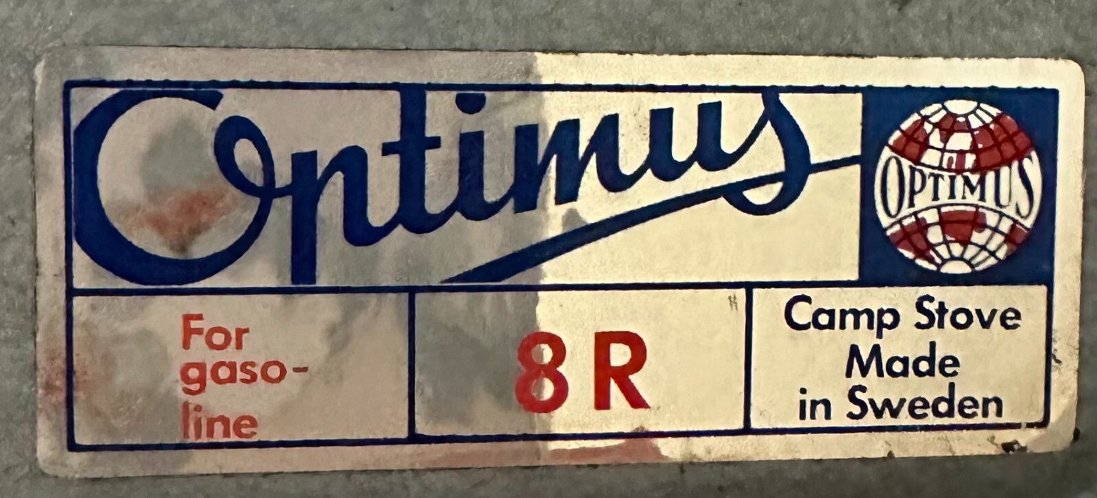 Vintage Optimus 8R Pocket Backpacking Stove Made in Sweden