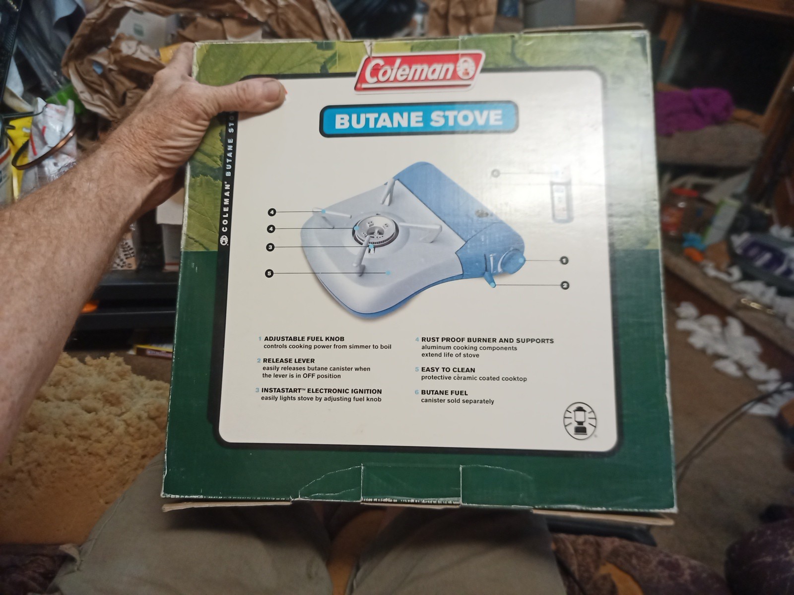 Coleman Portable Butane Camping Stove Instastart 2800 NEW NIB BREEZE