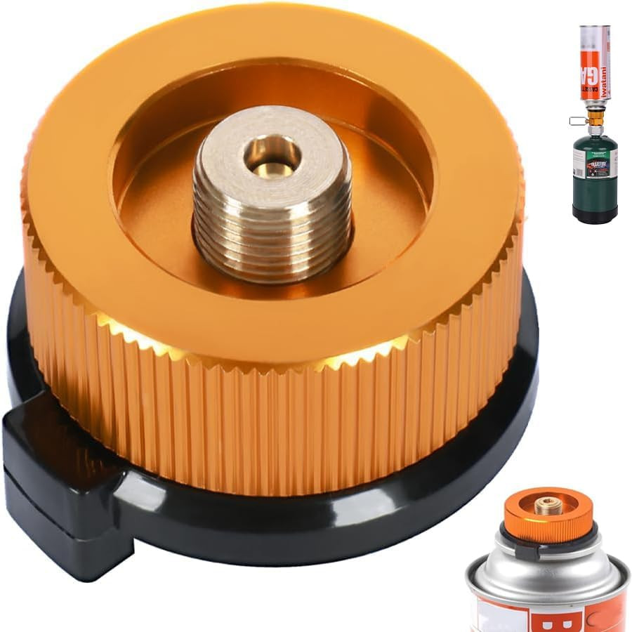 2Pcs Camping Stove Adapter Propane to Butane Fuel Canister Adapter Butane Can…