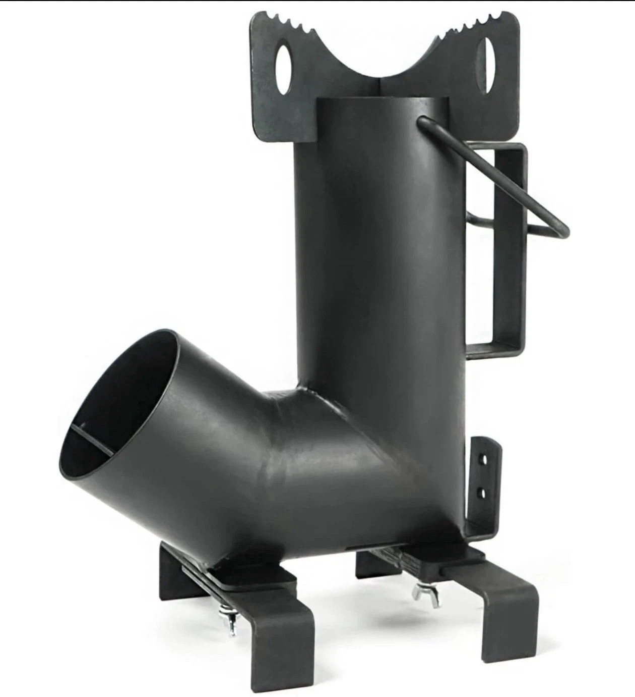 Wood Burning Rocket Stove, Camping Rocket Stove for Outdoor Cooking with Skillet