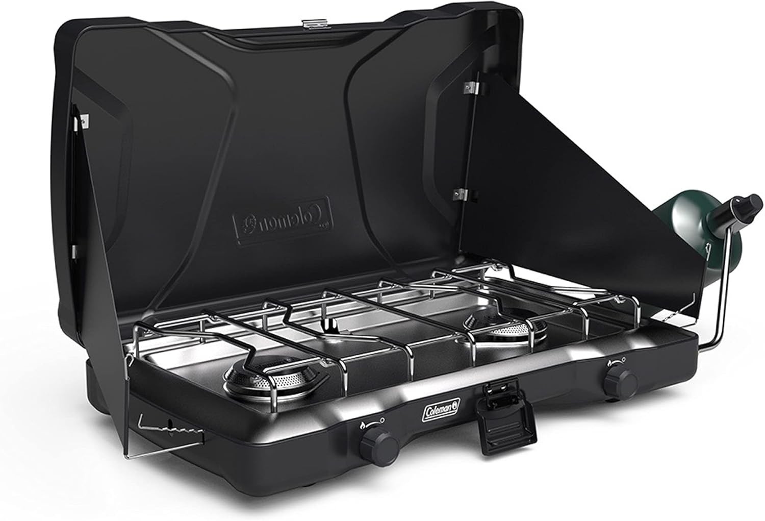 Triton 2-Burner Propane Stove, Portable Camping Cooktop with 2 Adjustable Bur…